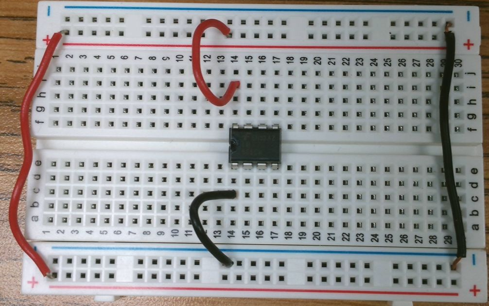 Pin 8 connected to positive