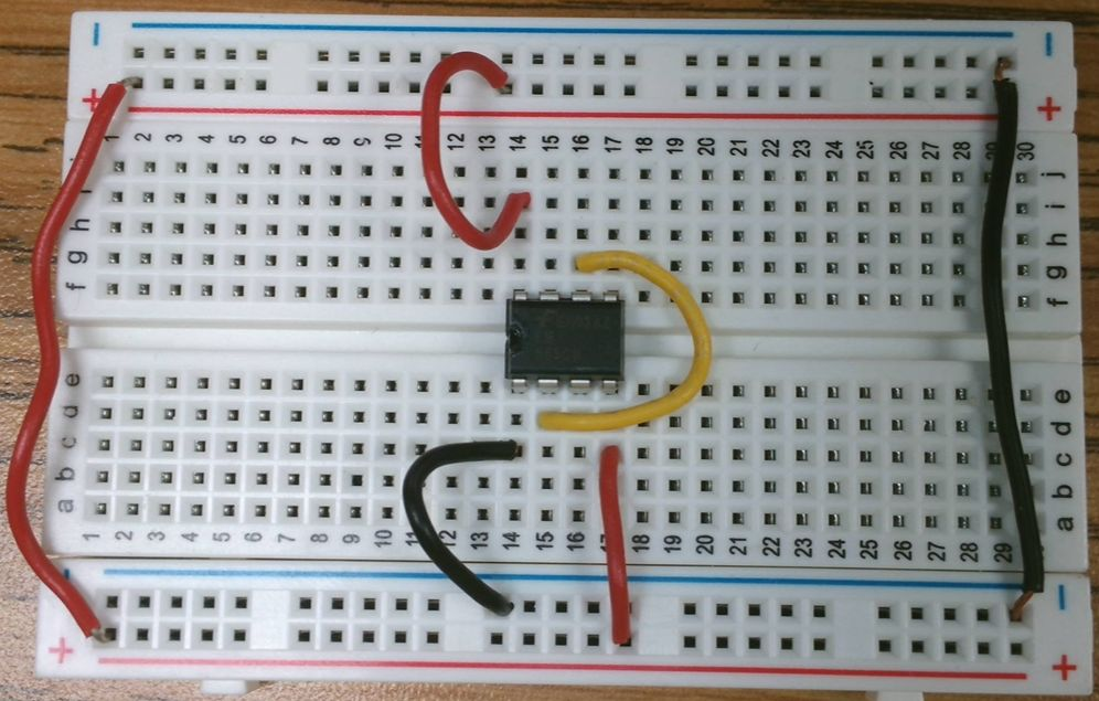 Breadboard before 1.2K resistor