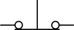NC push-button closed state symbol