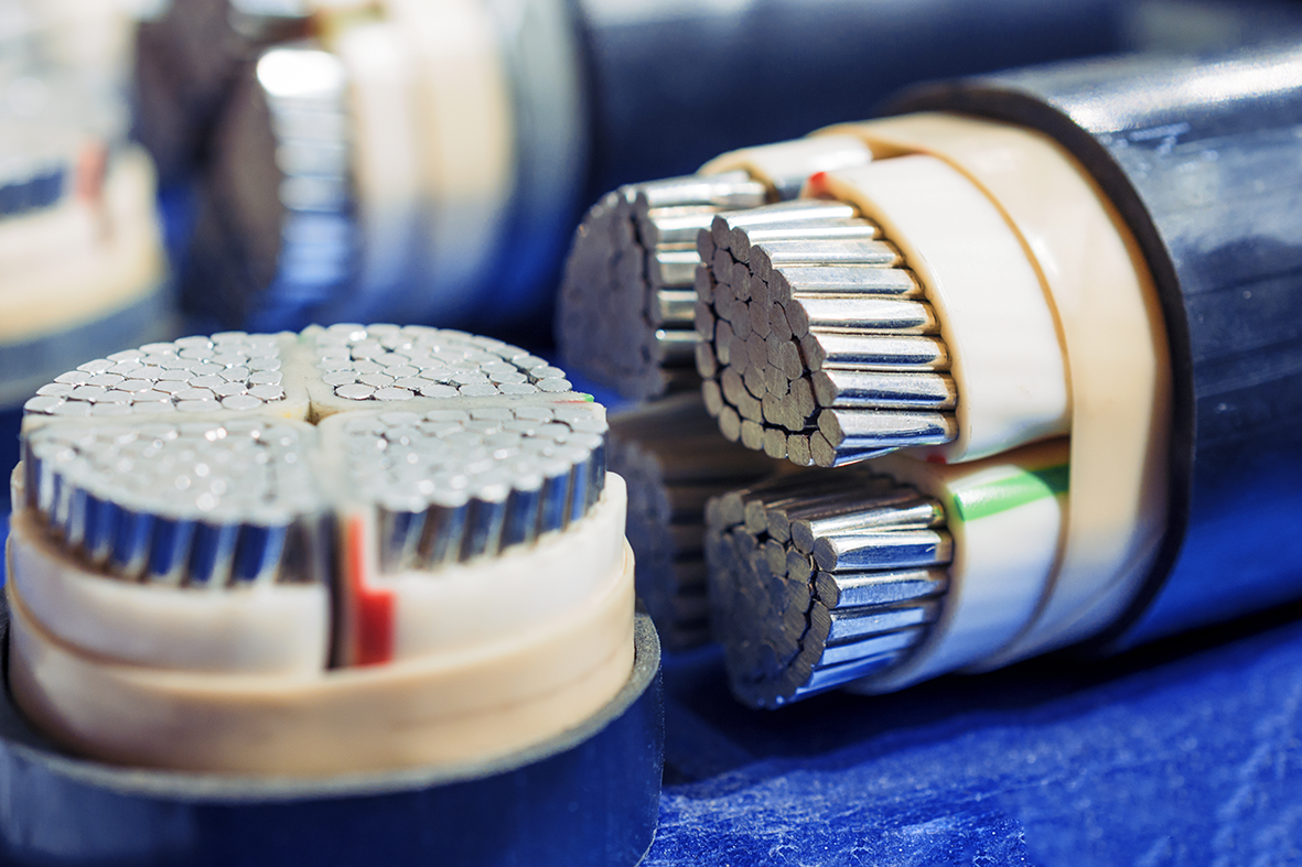 High-voltage cable cross section