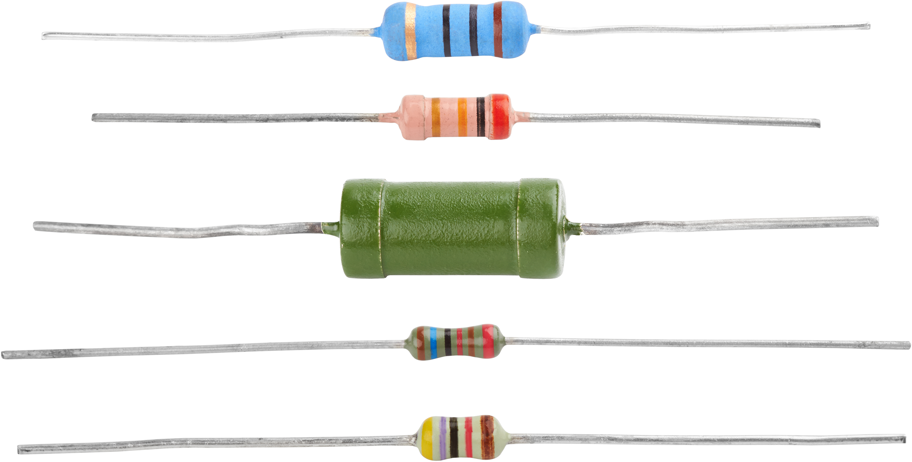 Selection of resistors