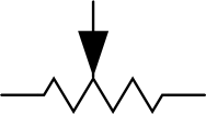 Potentiometer symbol