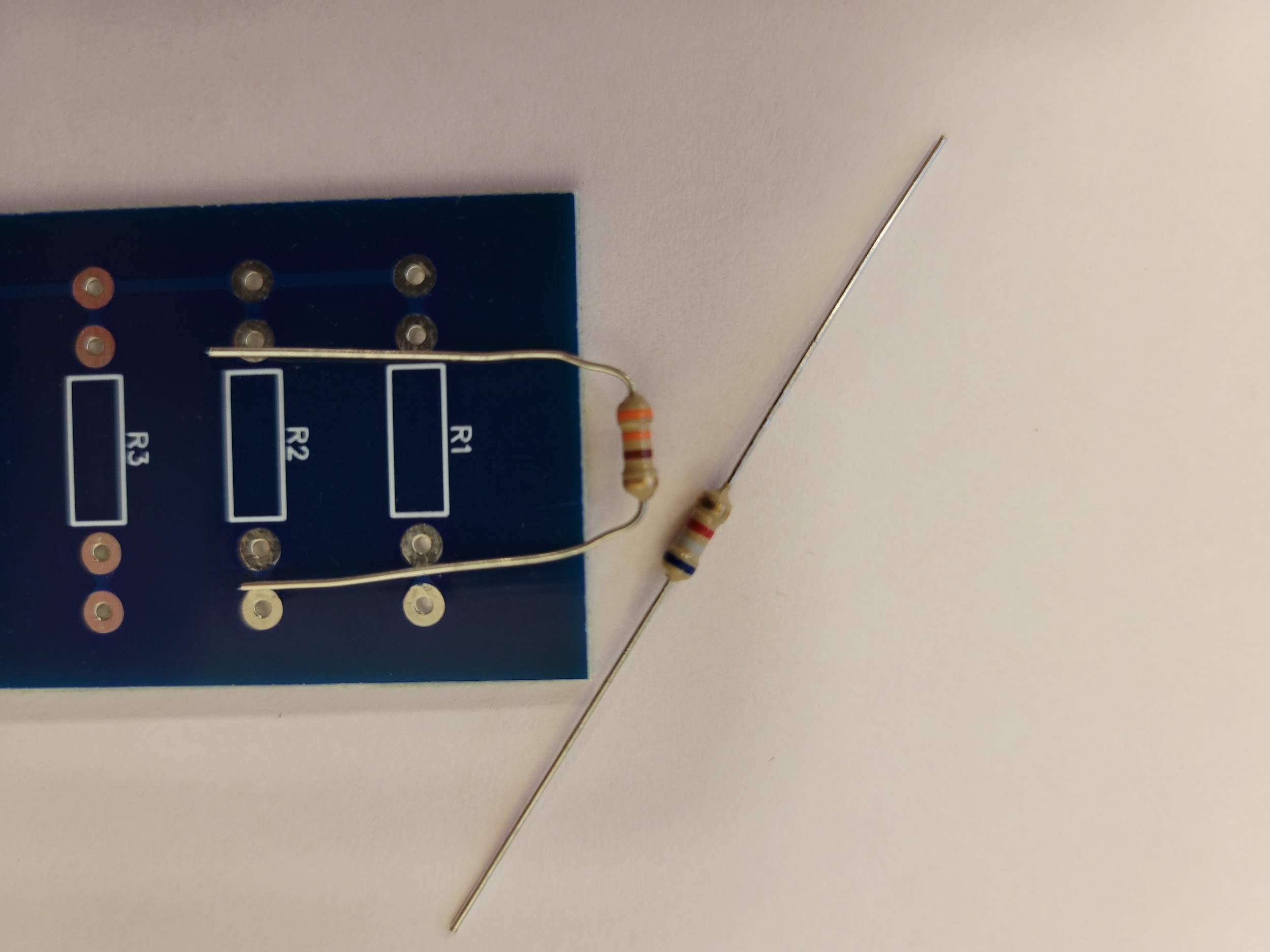 Completed Resistor Check board — the goal
