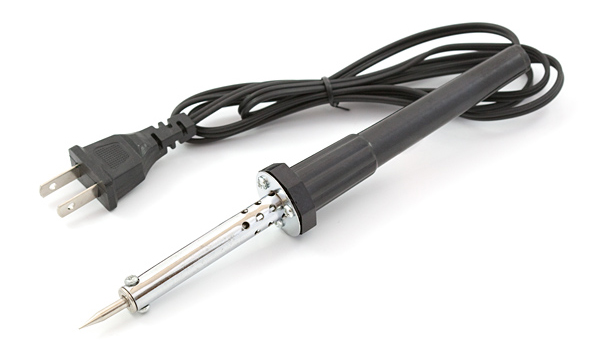 Simple plug-in soldering iron